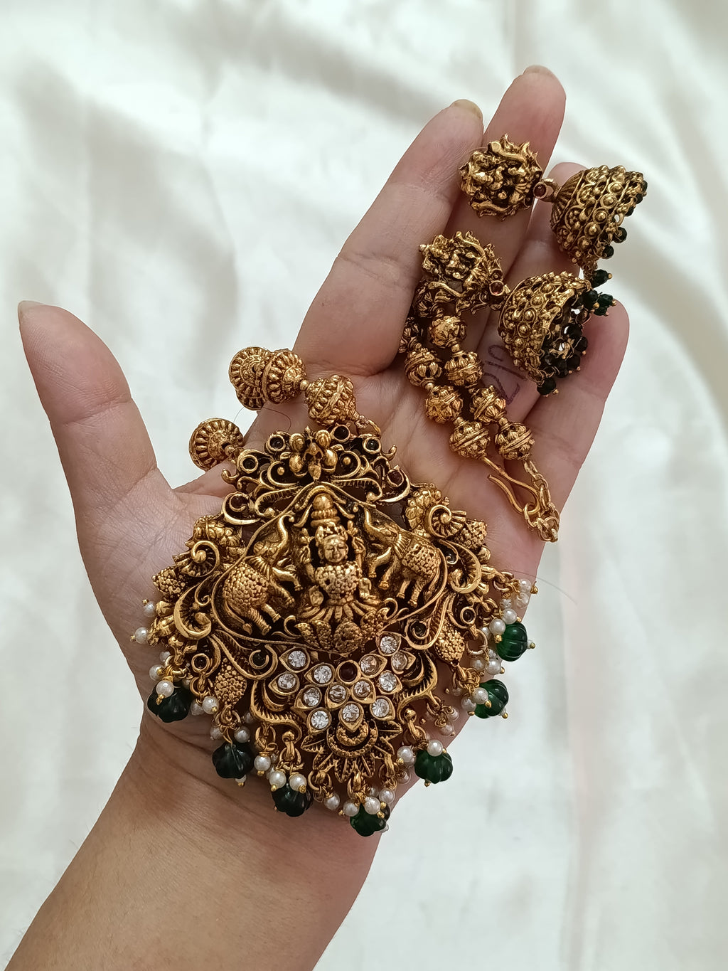 Temple Lakshmi Heavy Long Necklace