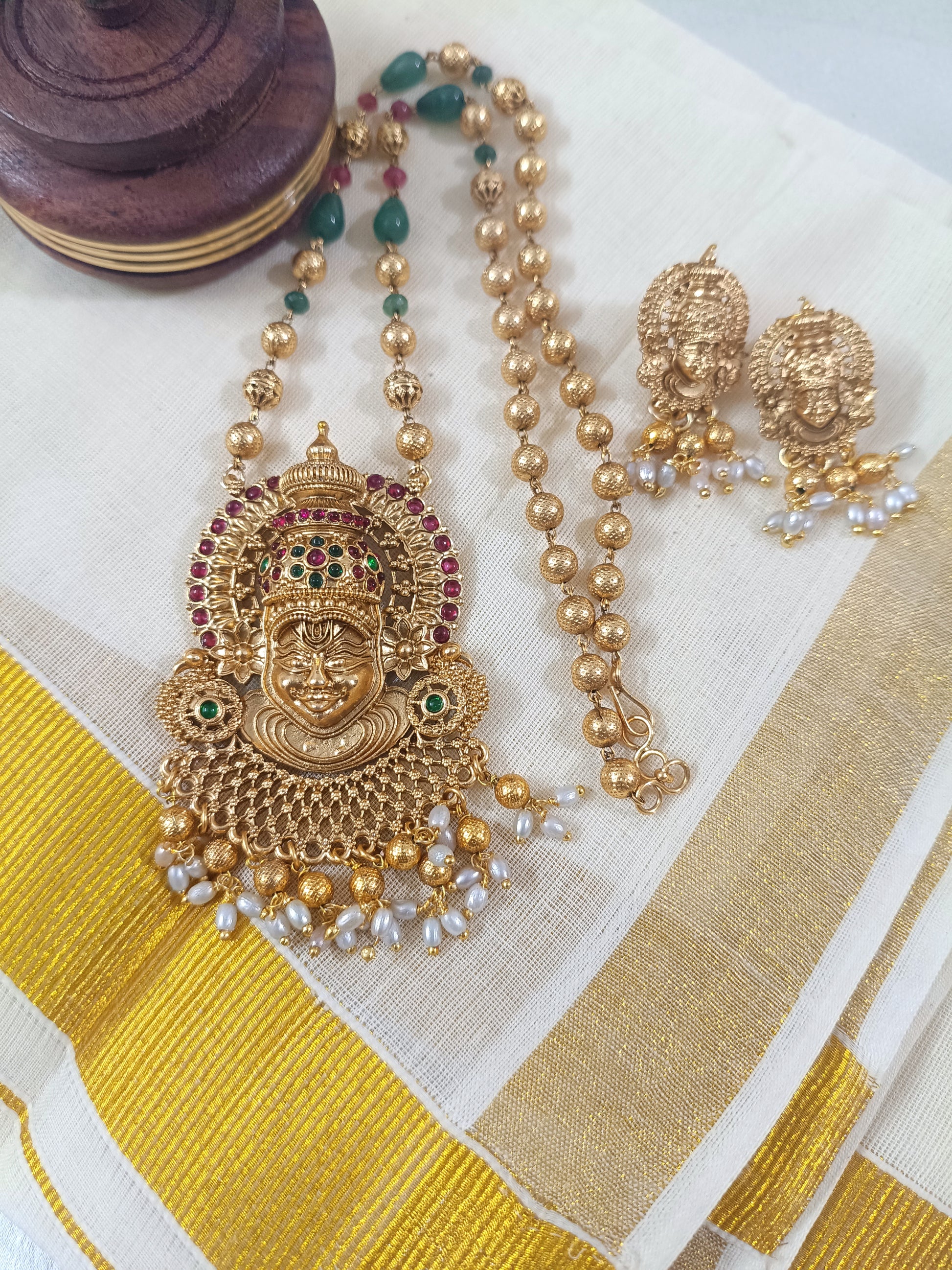 Kathakali Long Bead Neckl Set