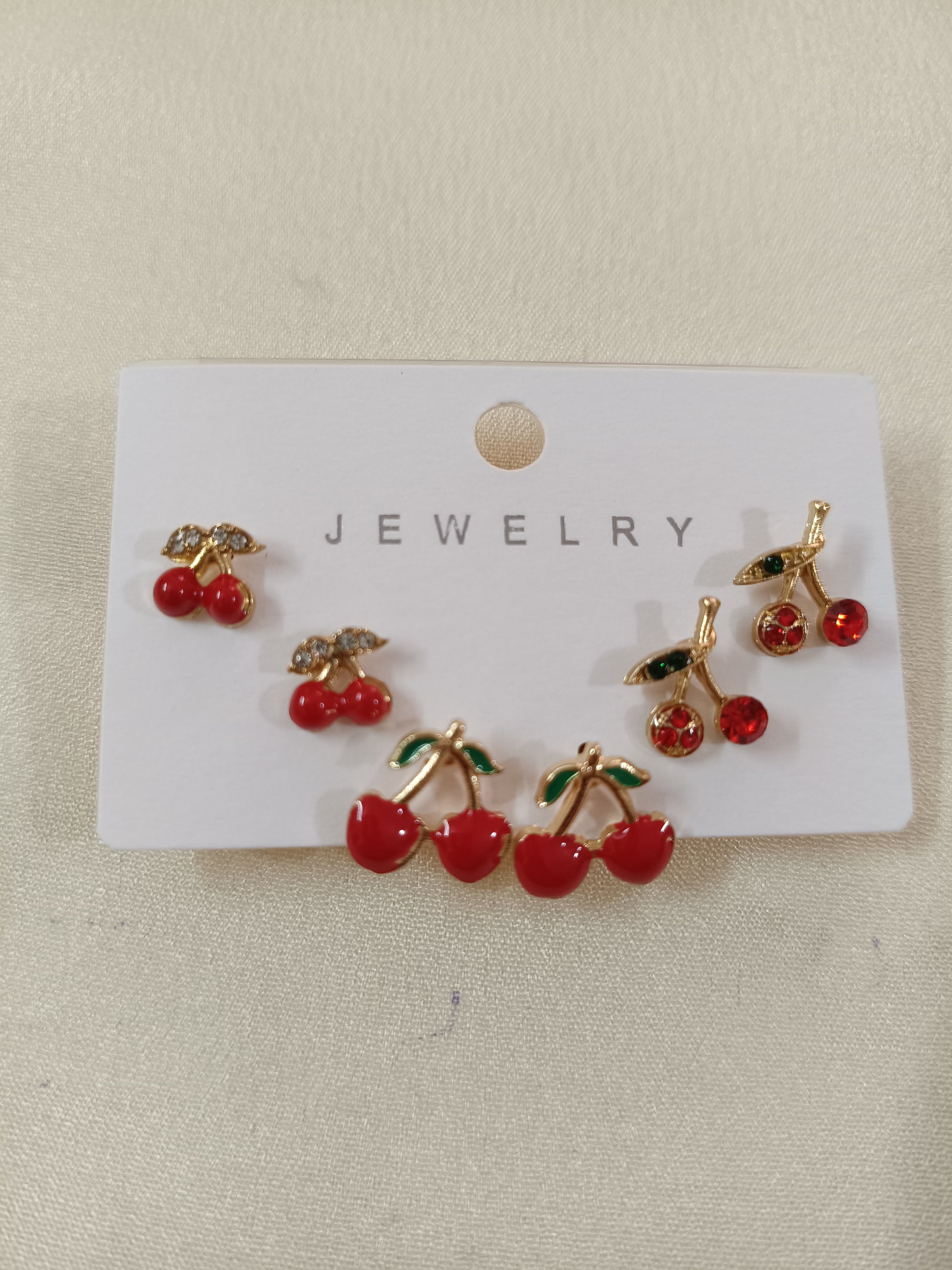 Cherry Combo Earring Set