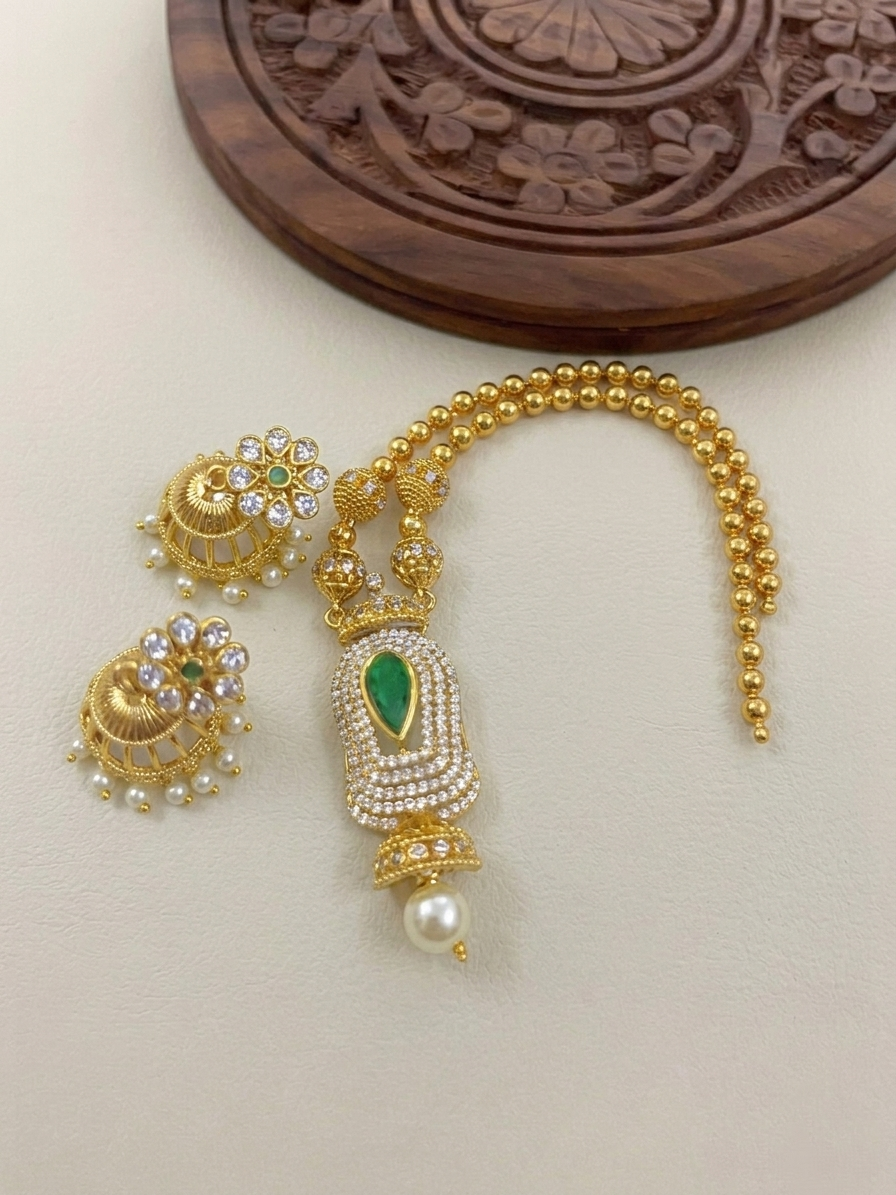 AD Thidambu Pendant Necklace Set