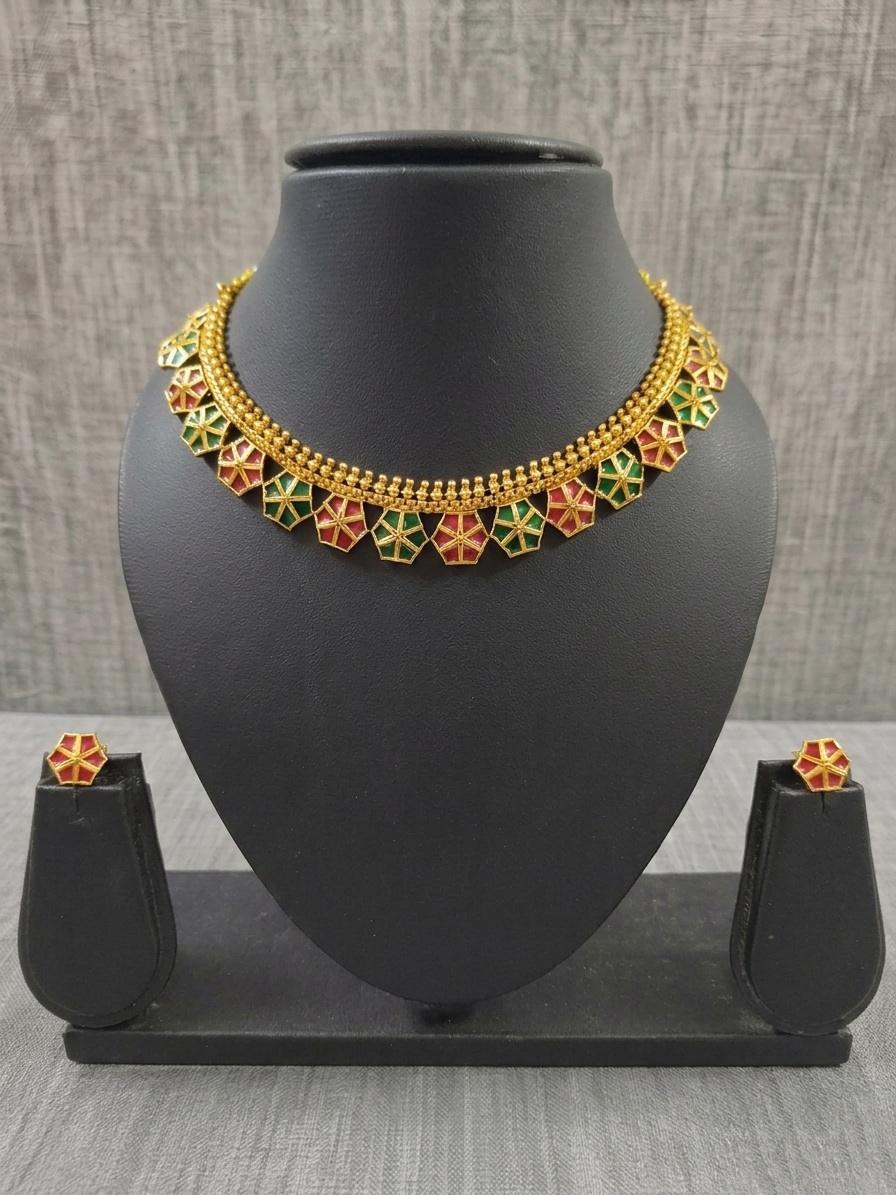 Matte Finish Necklace Set V168