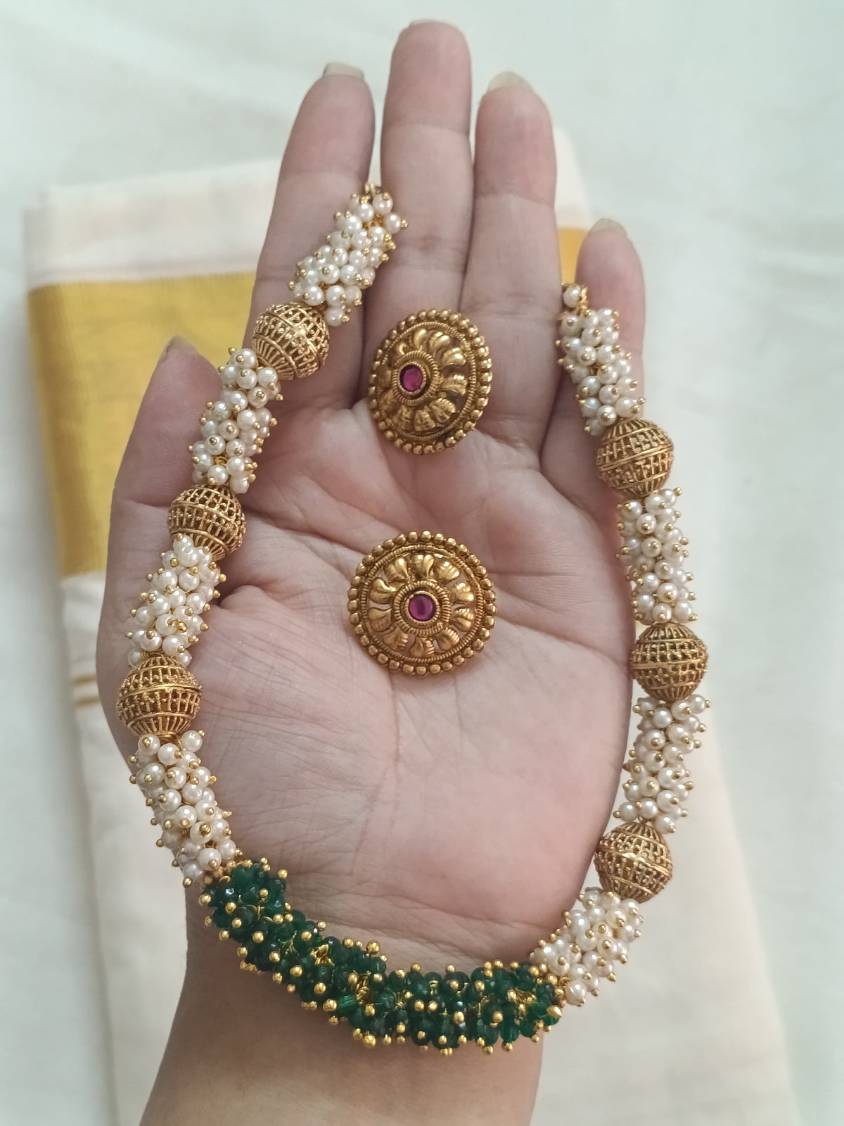 Pearl Necklace Set V220