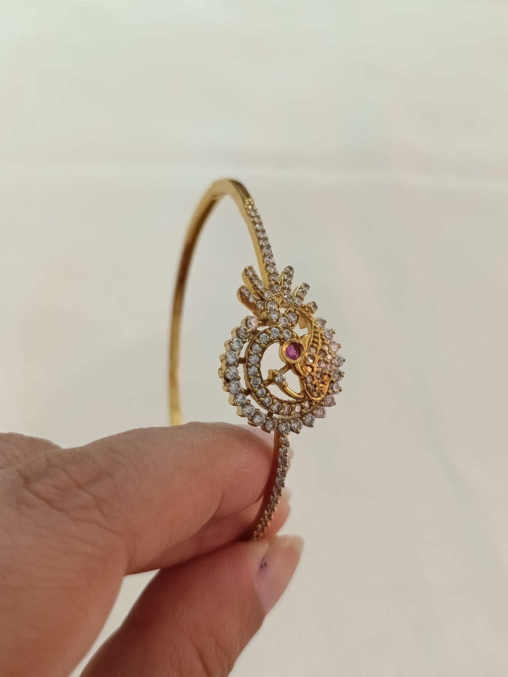 Peacock AD Adjustable Bangle