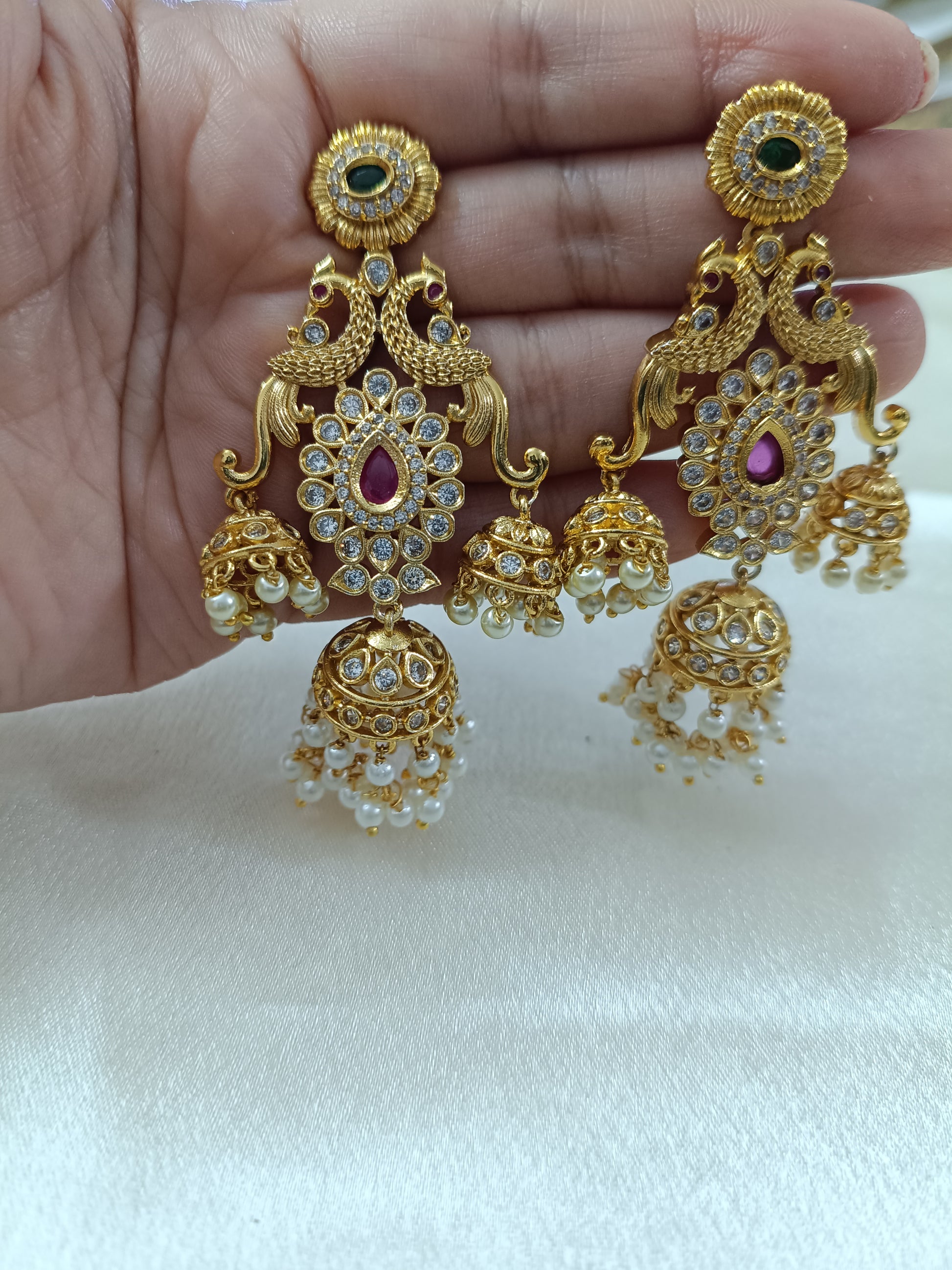 Multi Layer Pearl Jhumka V2