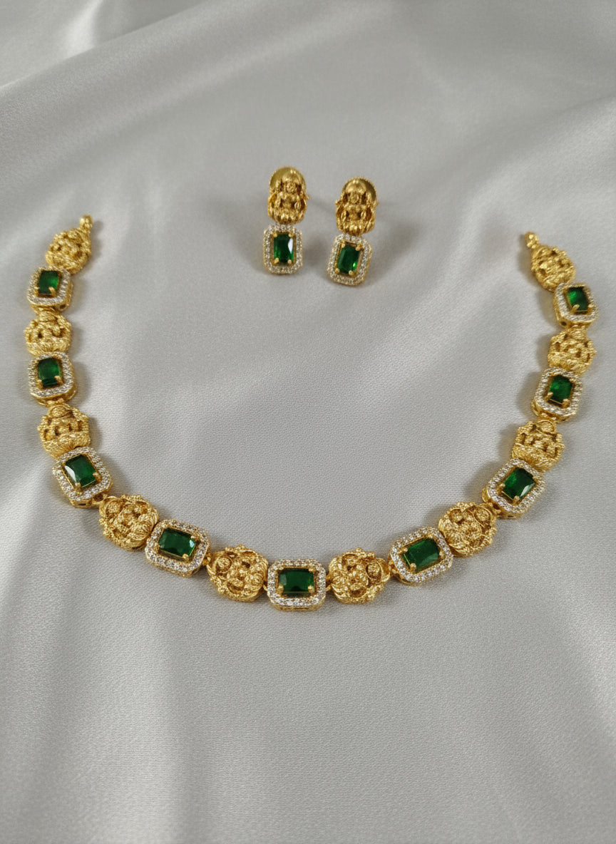 AD Lakshmi Necklace Set