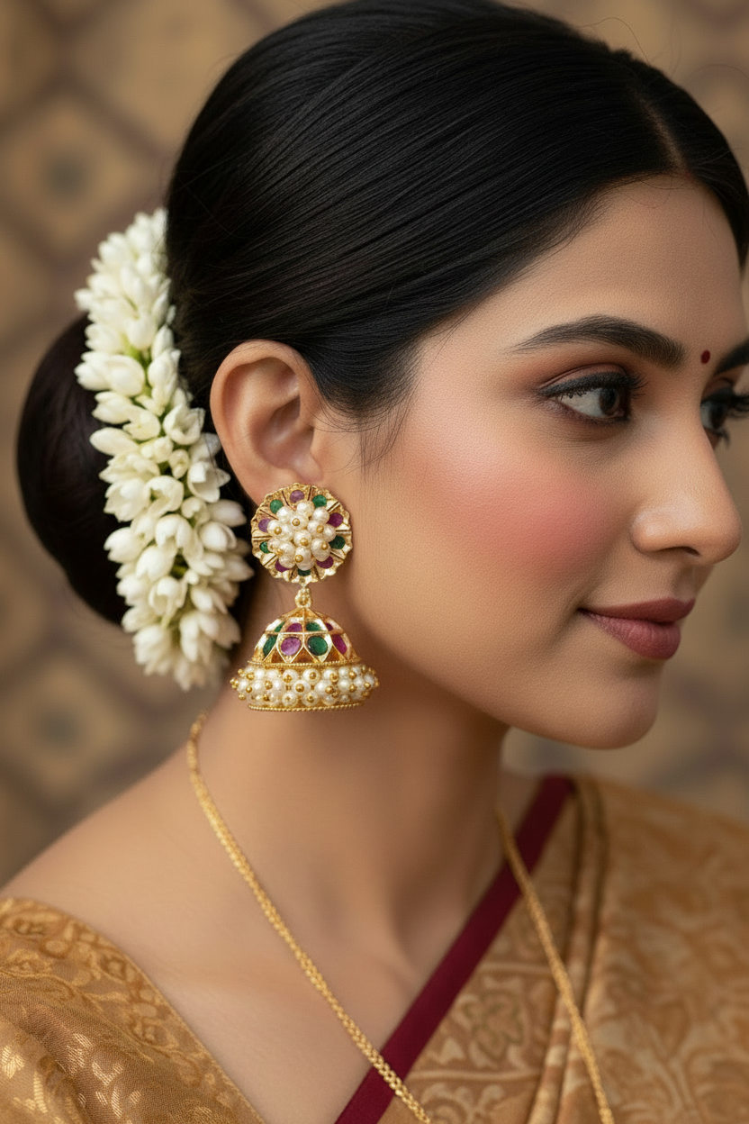 Micro Polish Sankarabaranam Jhumka