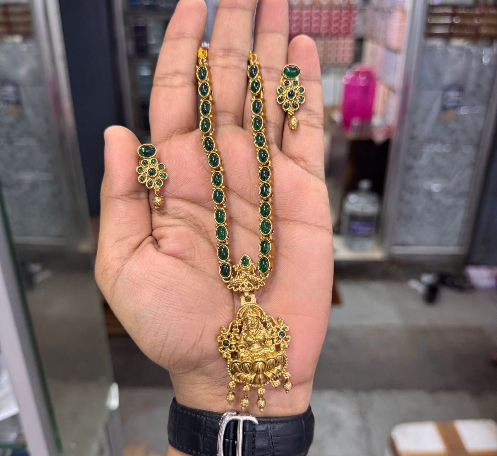 Budget Friendly Lakshmi Necklace Set V4