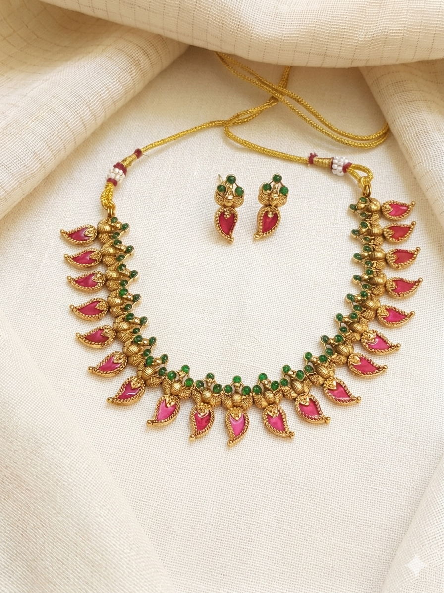 Palakka Mango Necklace Set V3