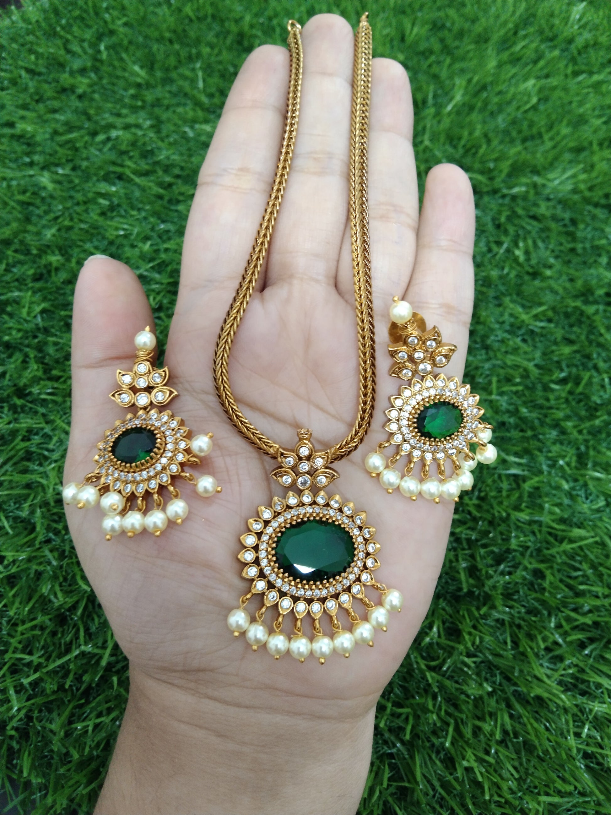 AD Pendant Necklace Set V19