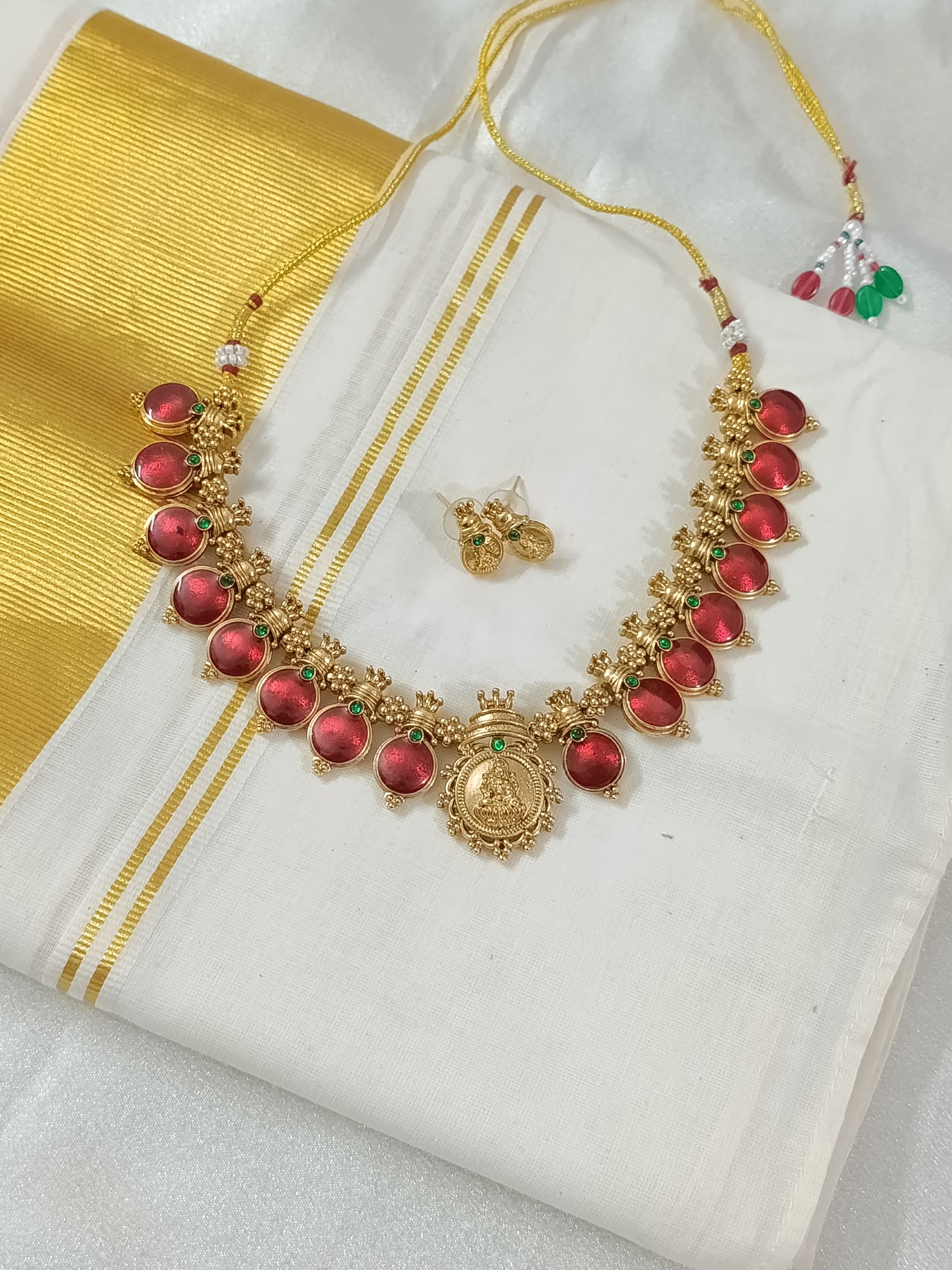 Lakshmi Palakka Necklace Set V180
