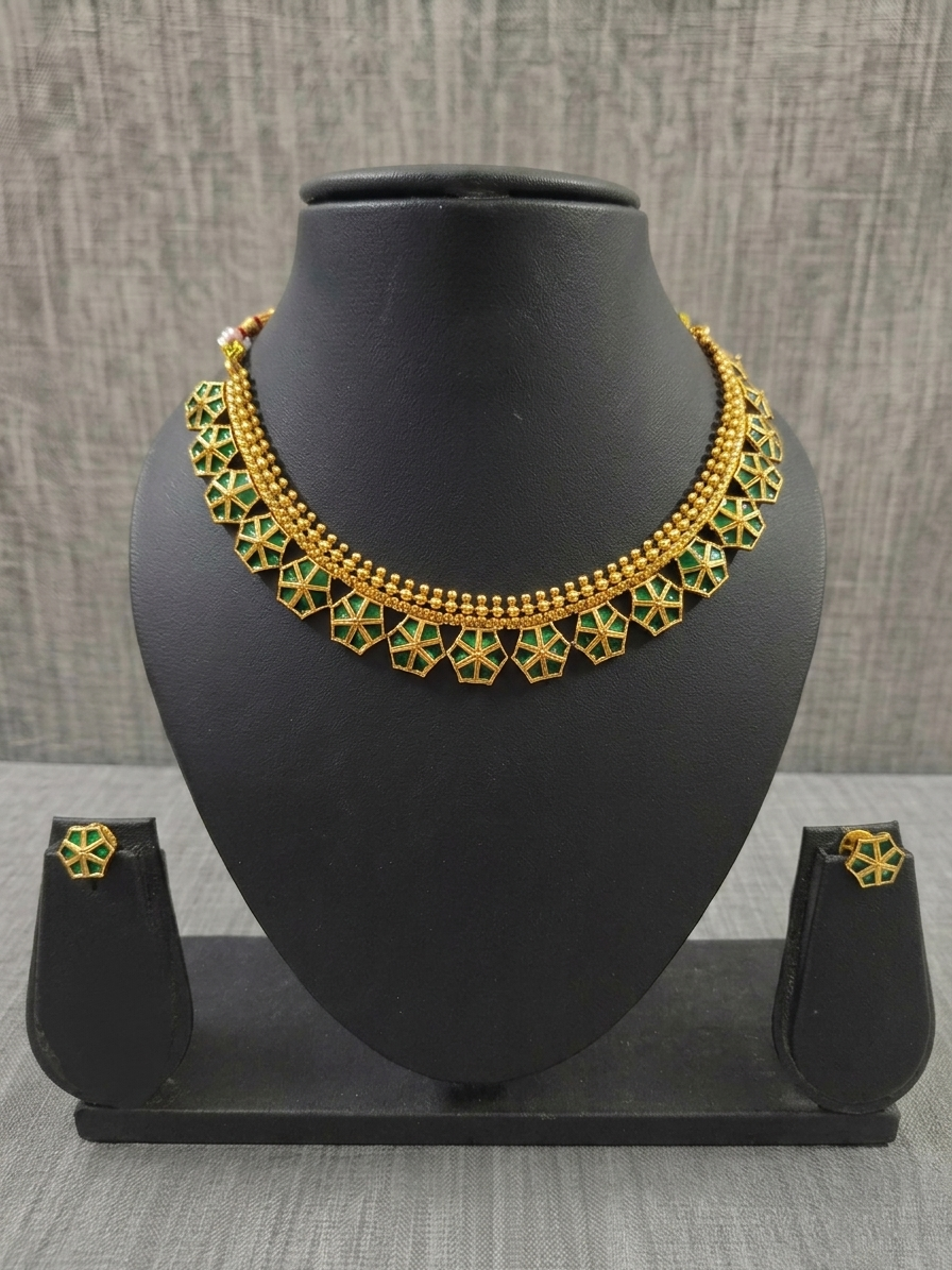 Matte Finish Necklace Set V168