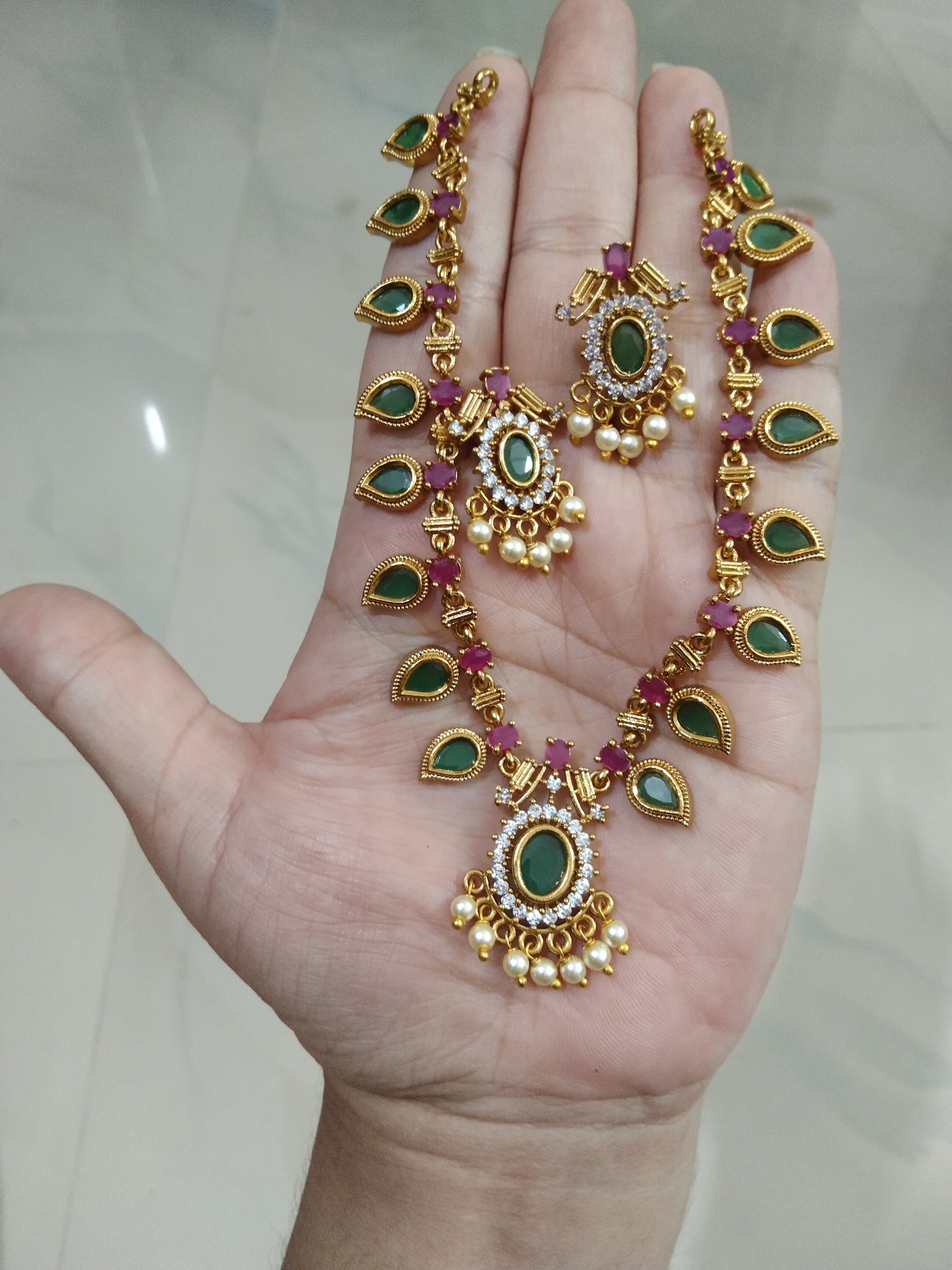 Hot Selling Palakka Necklace Set