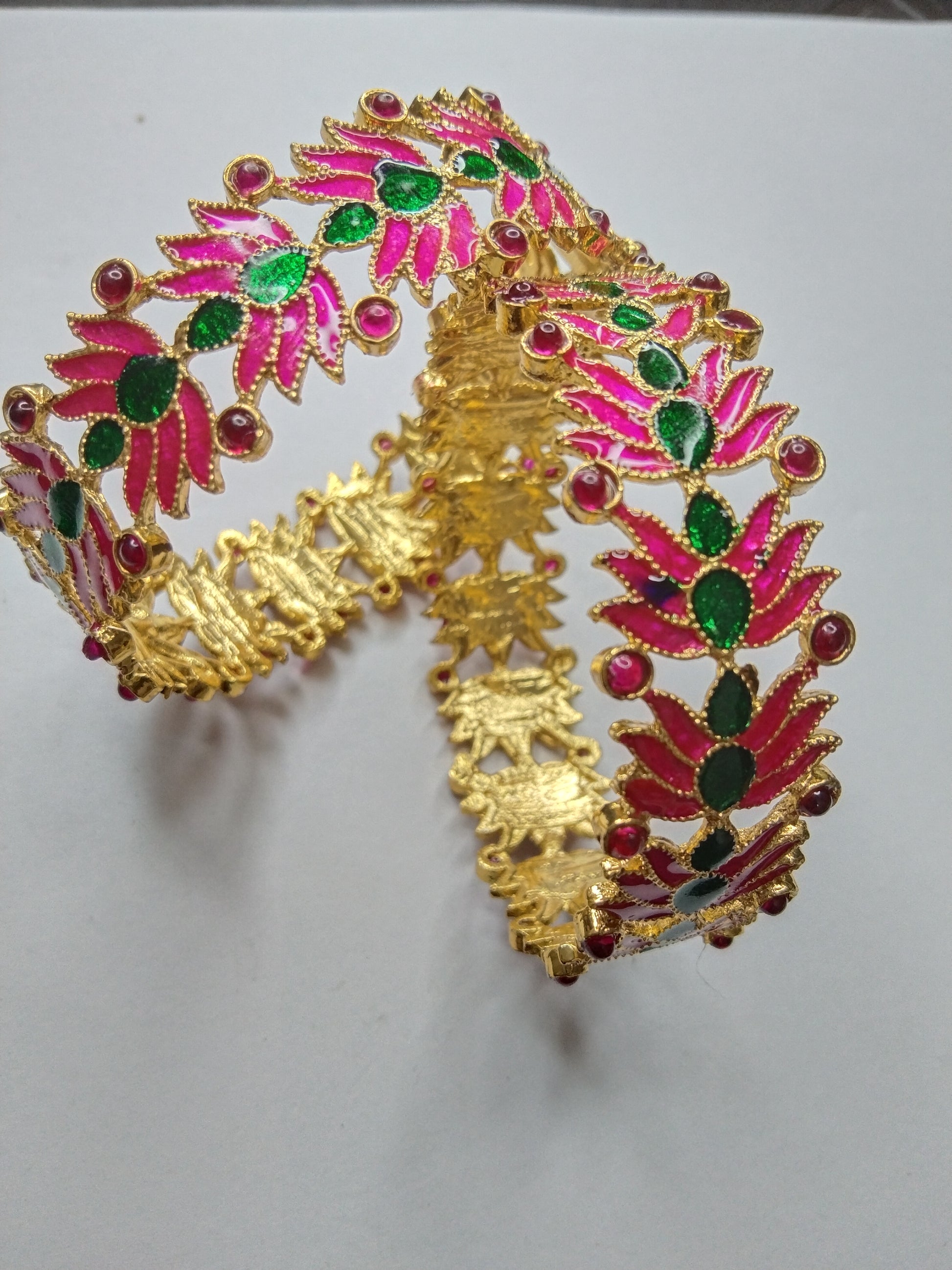 Flower Bangle Set of 2