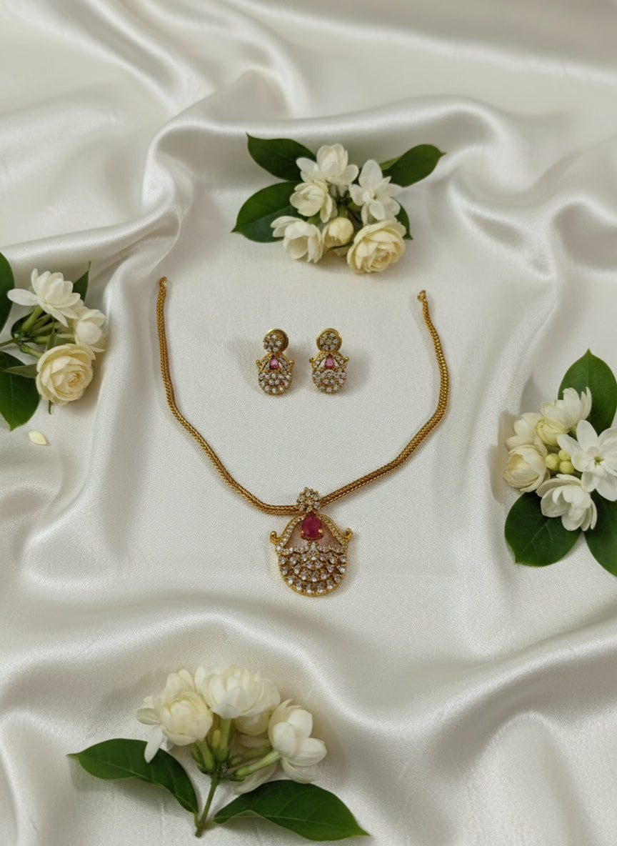 Royal AD Drop Necklace Set