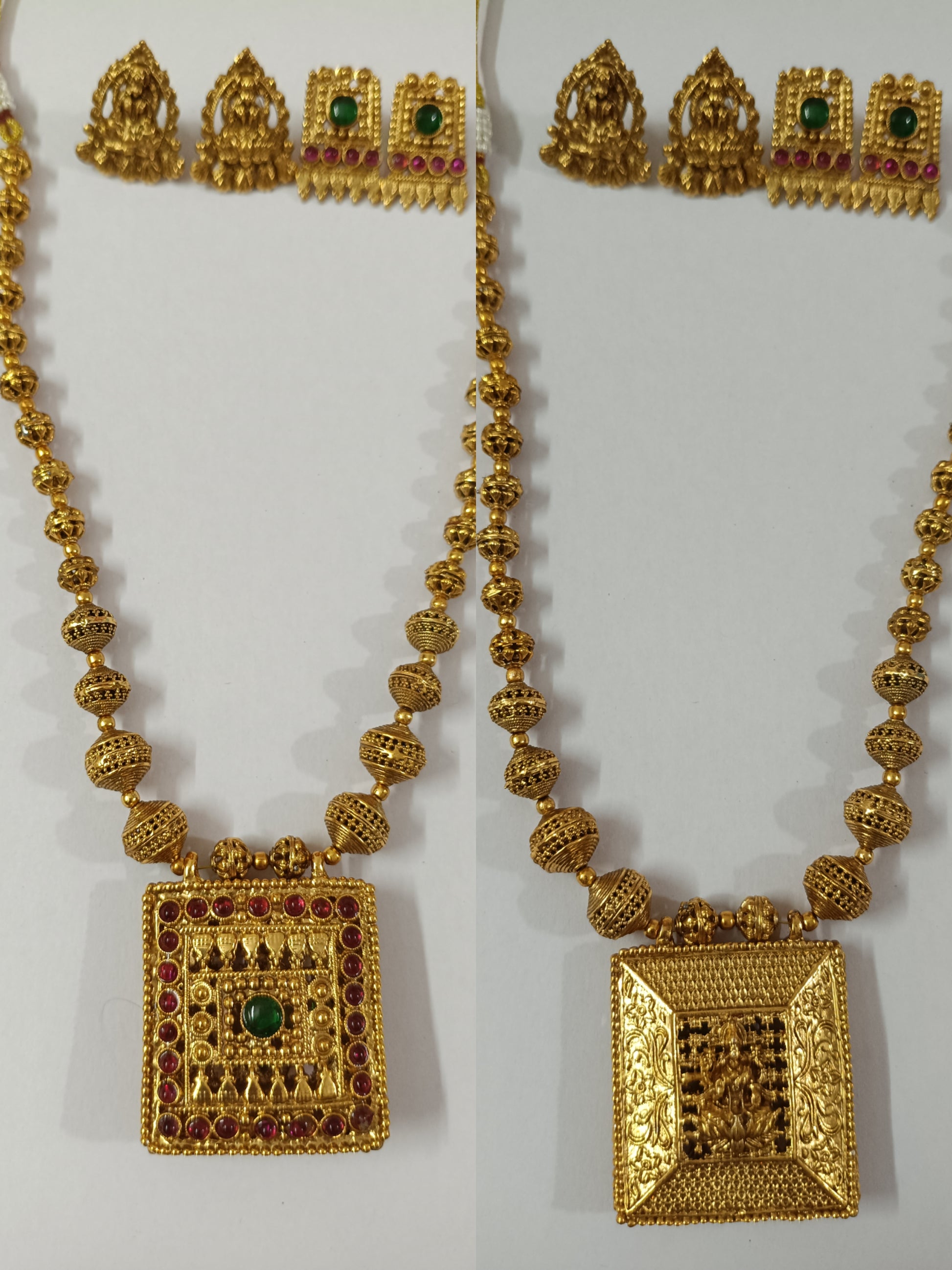 Reversible Lakshmi Necklace Set