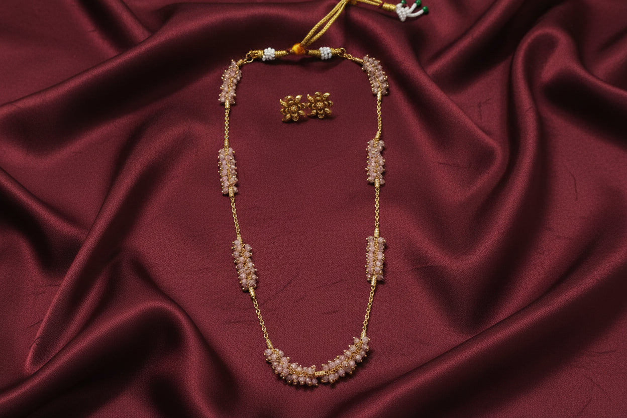 Crystal Bead Chain Necklace V2