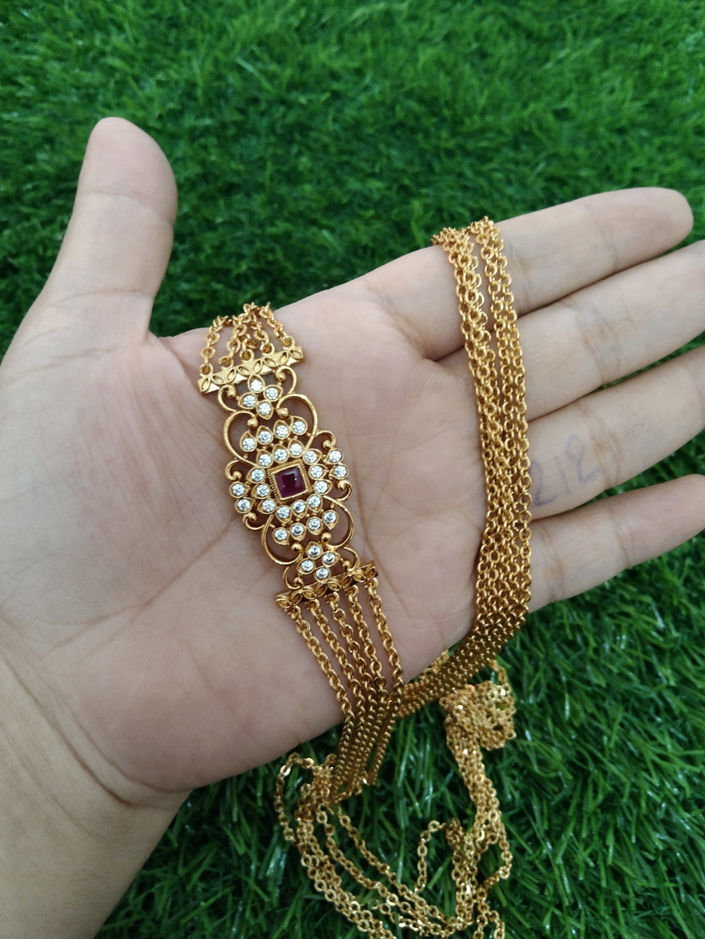 Chandra haram Necklace Set V2