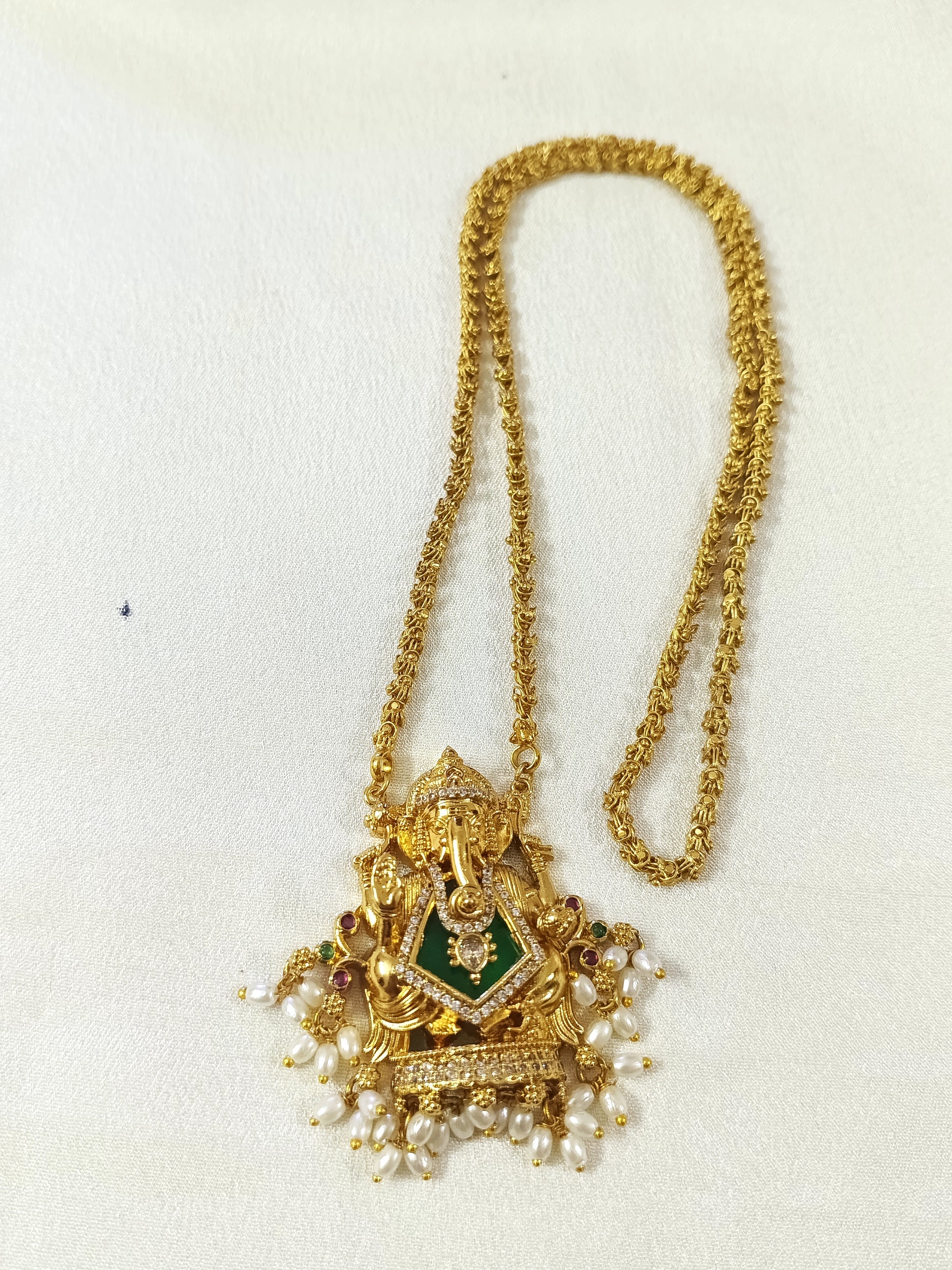 Ganesh Pendant Long Necklace