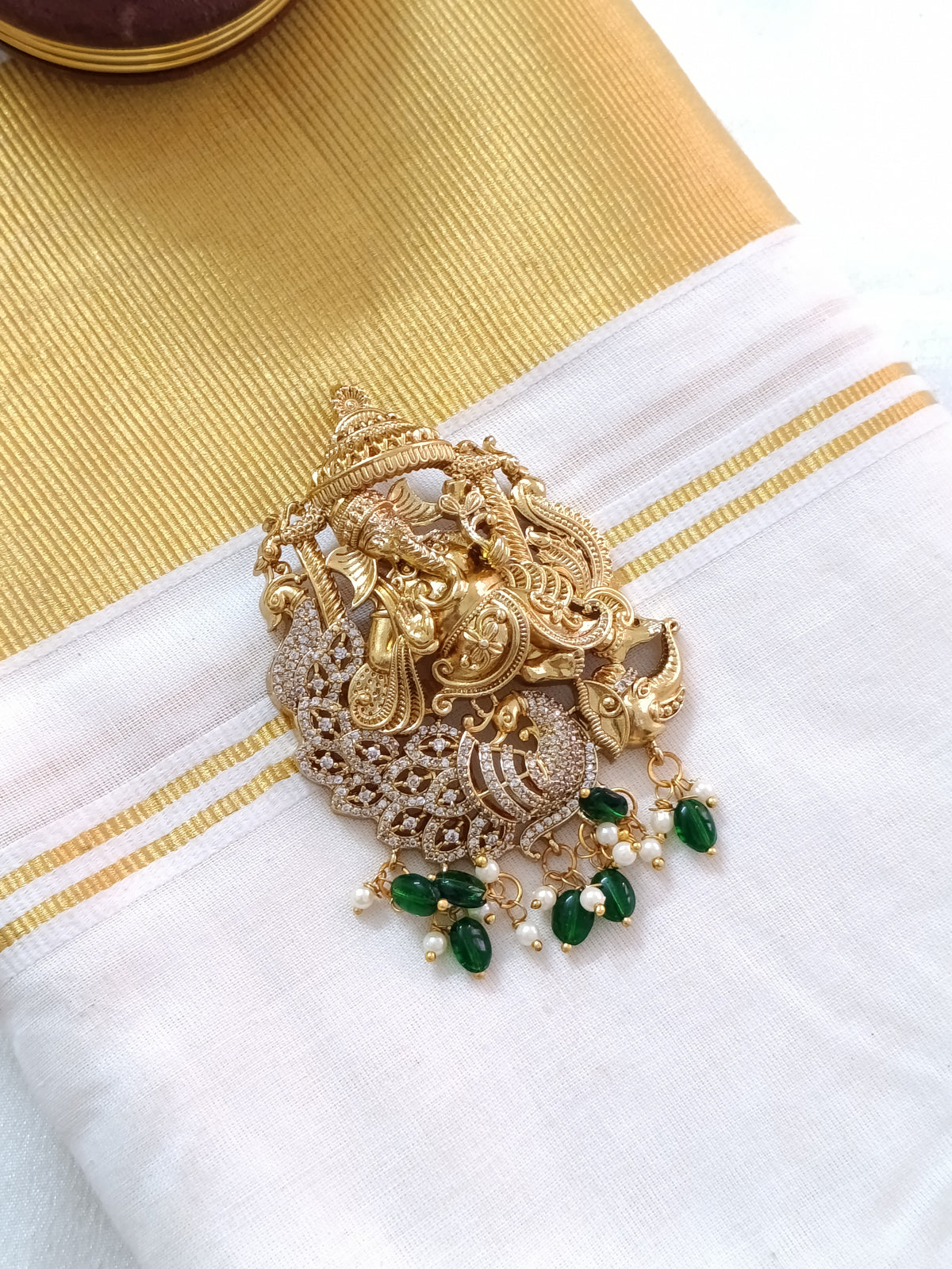 Matte Finish Ganesh Pendants