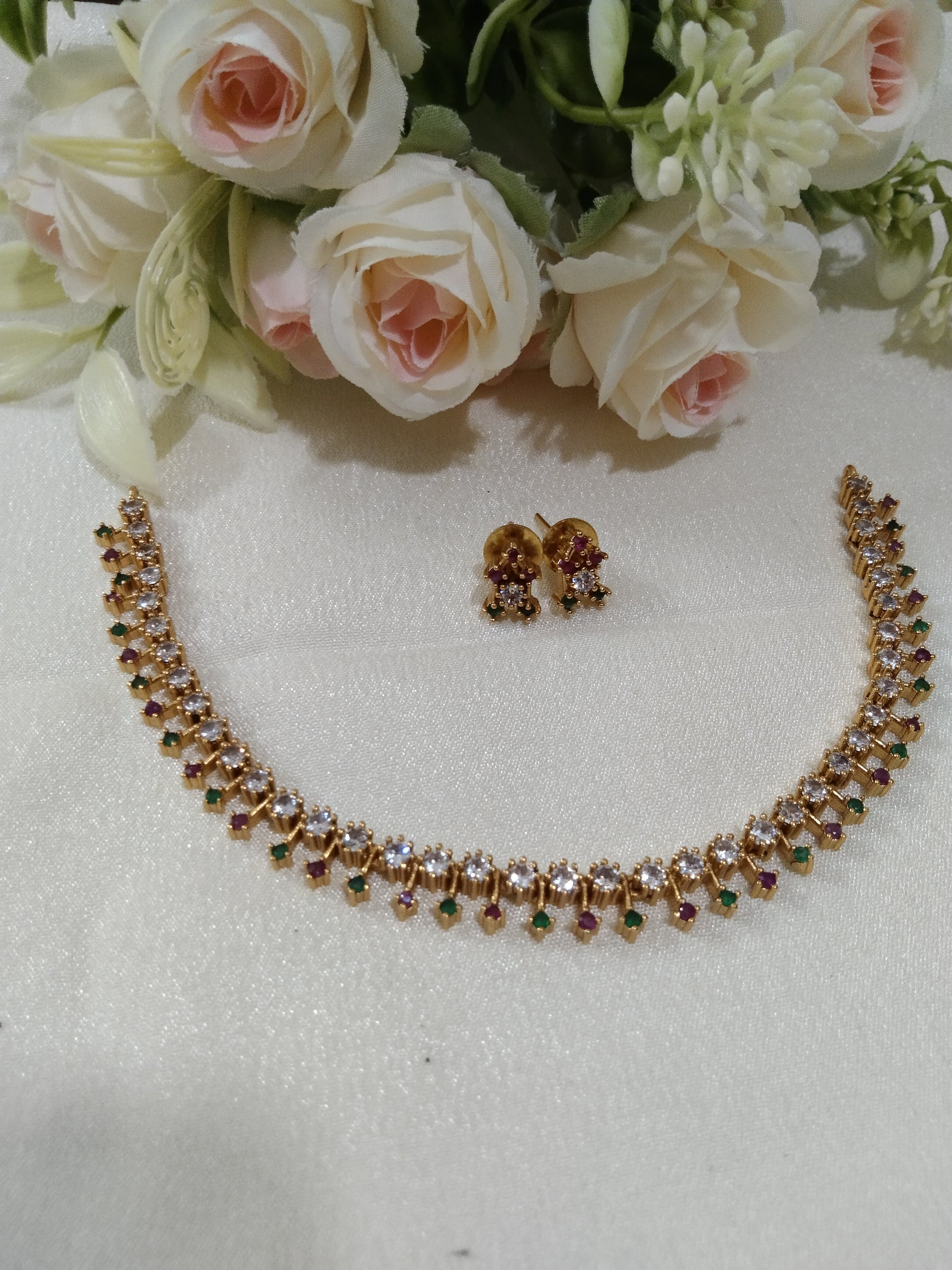 Simple AD Stone Necklace