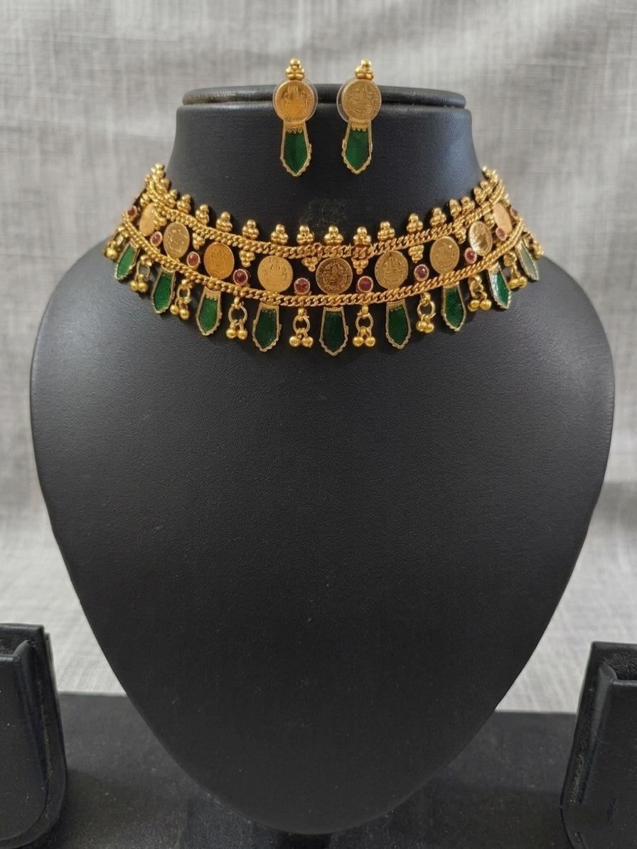 Palakka Coin Choker Set