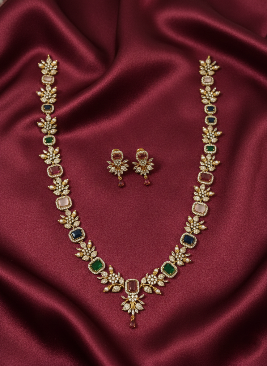 AD Long Necklace Set V3