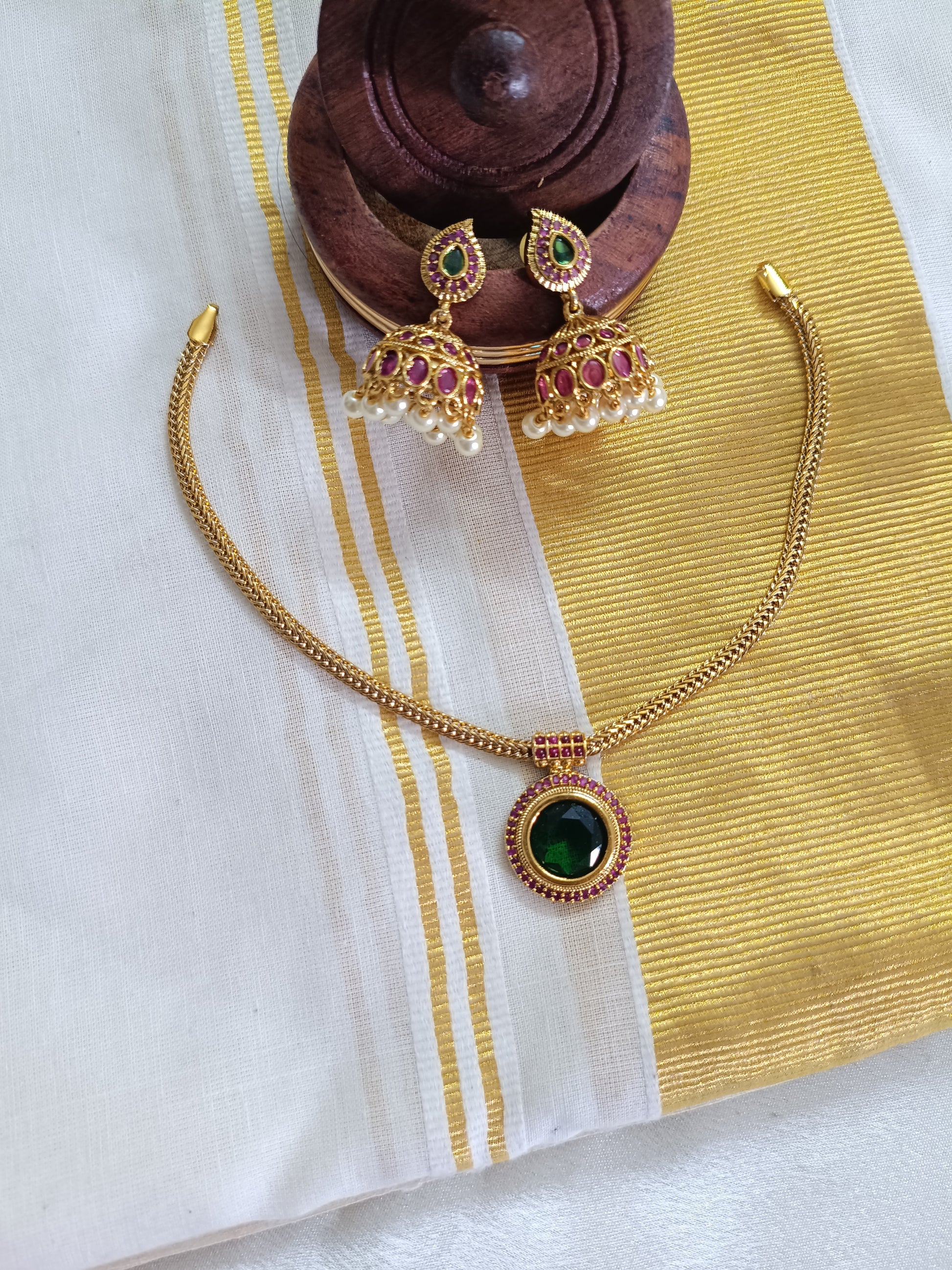 Palakka Round Necklace Set V3
