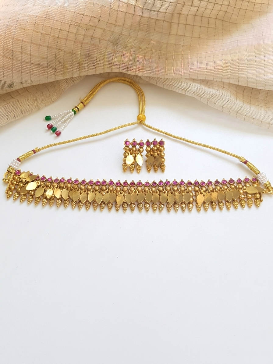 Antique Elakathali Necklace Set V2