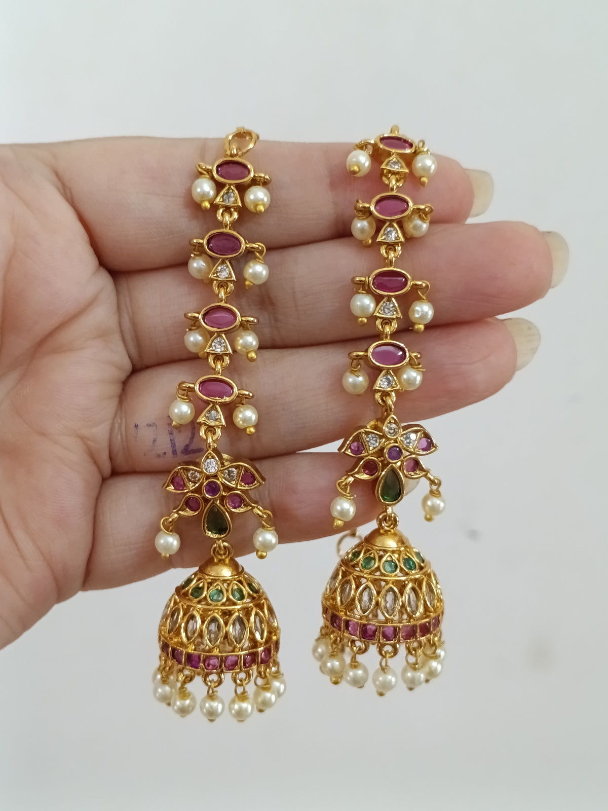 Kemp Mattal Jhumka Earring V2
