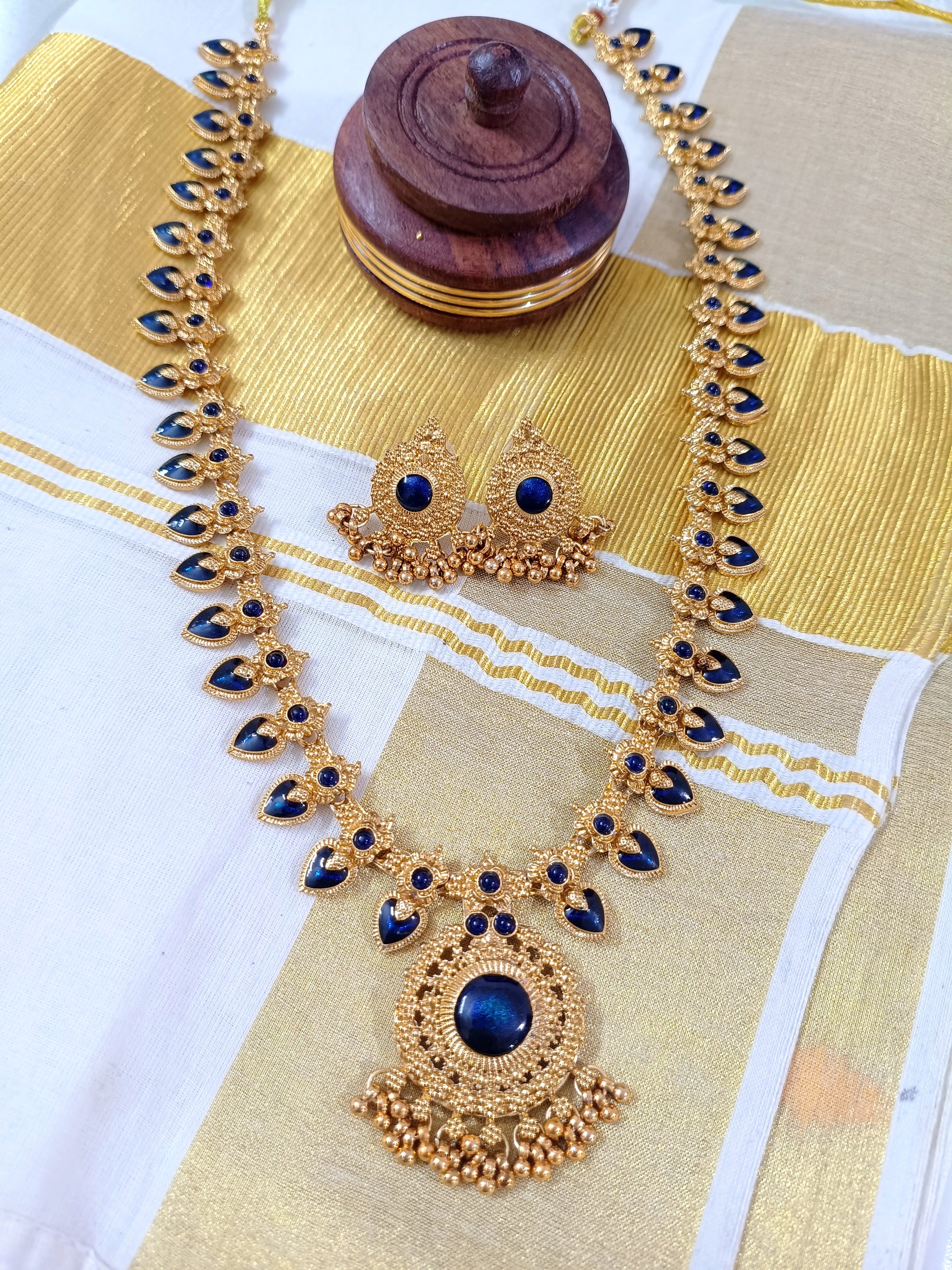 Palakka Long Necklace Set V3