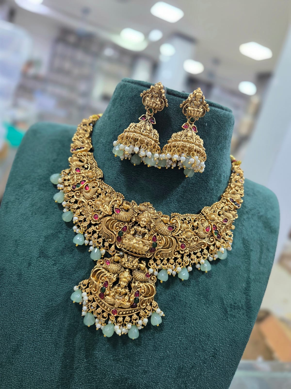 Lakshmi Necklace with Beads