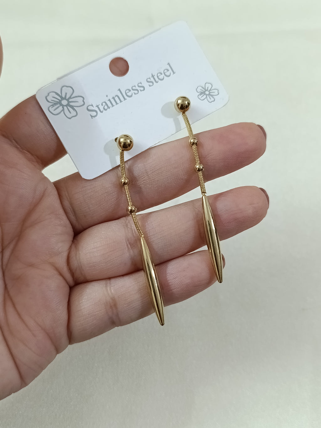 Golden Spire Drop Earring