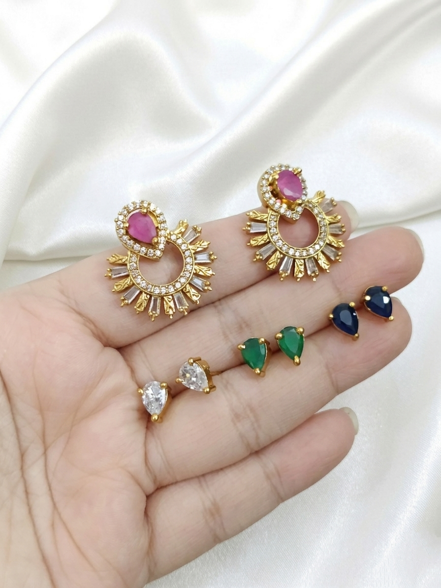 Changeable AD Stone Earring V1
