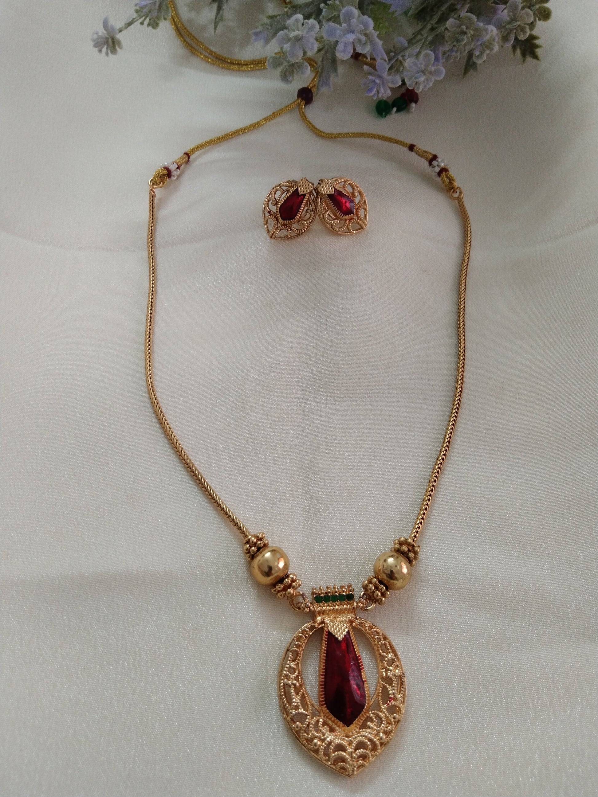 Low Budget Nagapadam Necklace Set V3